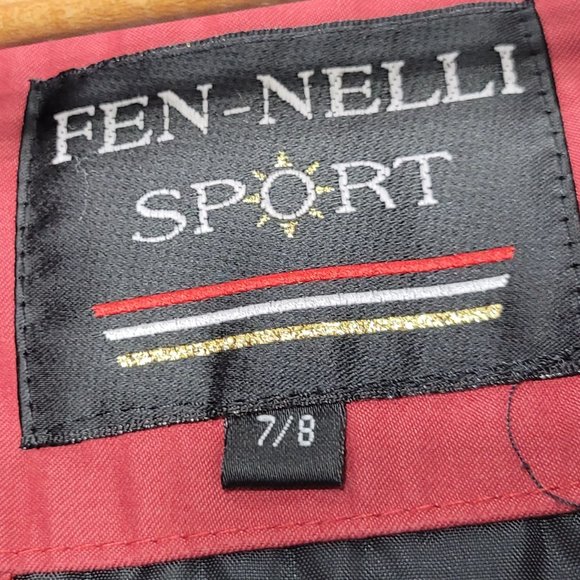 Fen-Nelli Sport Women's Red Long Sleeve Polar Full Zipper Light Jacket Size 7/8 - Picture 10 of 15
